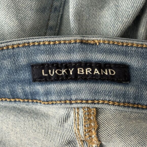 Lucky Brand Jeans Womens 12 31 Sweet Straight Casual Thrashed Destroyed Grunge - Picture 13 of 14